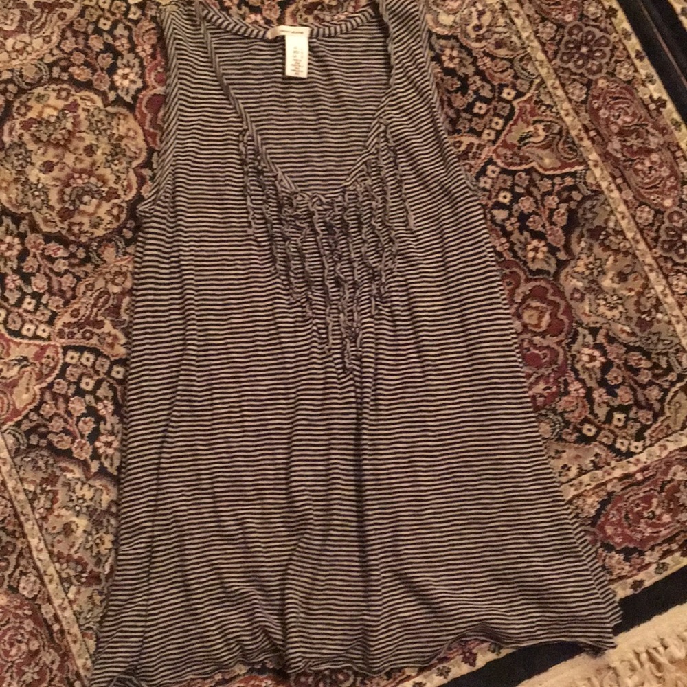 Dkny Jeans black and white stripped tank